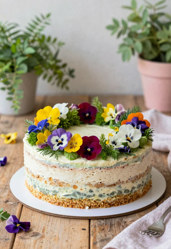 10 One Tier Wedding Cake Ideas for Minimalist Weddings 49 10 One Tier Wedding Cake Ideas for Minimalist Weddings 9. Vegan Garden Cake 0