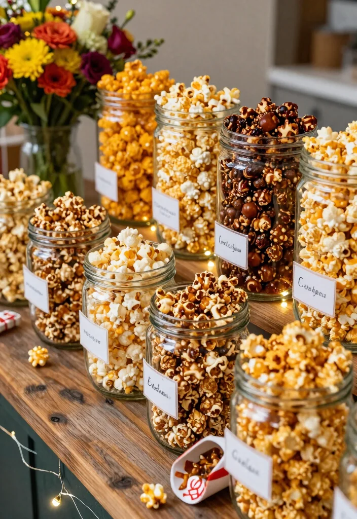 10 Popcorn Wedding Favor Ideas for Fun Casual Weddings 2. Gourmet Flavored Popcorn Mix 0