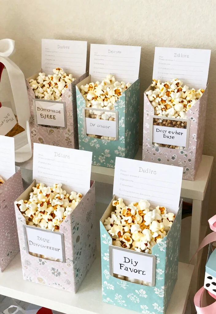 10 Popcorn Wedding Favor Ideas for Fun Casual Weddings 8. DIY Popcorn Favor Kits 0