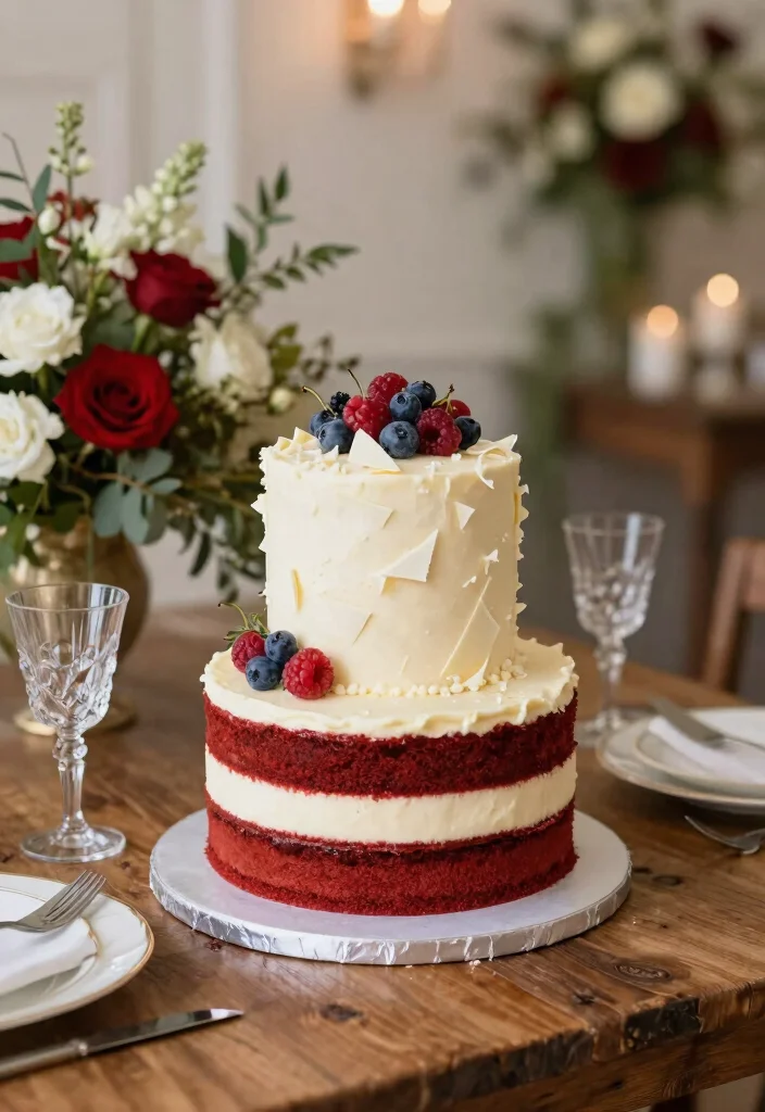 10 Royal Wedding Cake Ideas Inspired by Classic Elegance 24 10 Royal Wedding Cake Ideas Inspired by Classic Elegance 4. Exquisite Red Velvet Cake 0