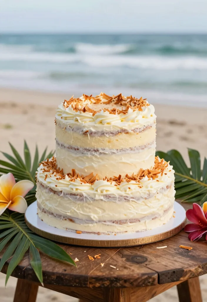10 Royal Wedding Cake Ideas Inspired by Classic Elegance 36 10 Royal Wedding Cake Ideas Inspired by Classic Elegance 6. Tantalizing Coconut Cream Cake 0