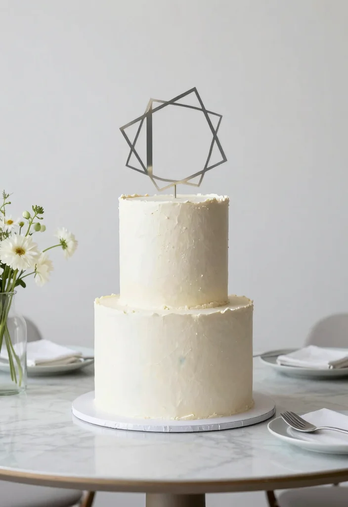 10 Wedding Anniversary Cake Design Ideas for Special Milestones 25 10 Wedding Anniversary Cake Design Ideas for Special Milestones 5. Modern Minimalist 0