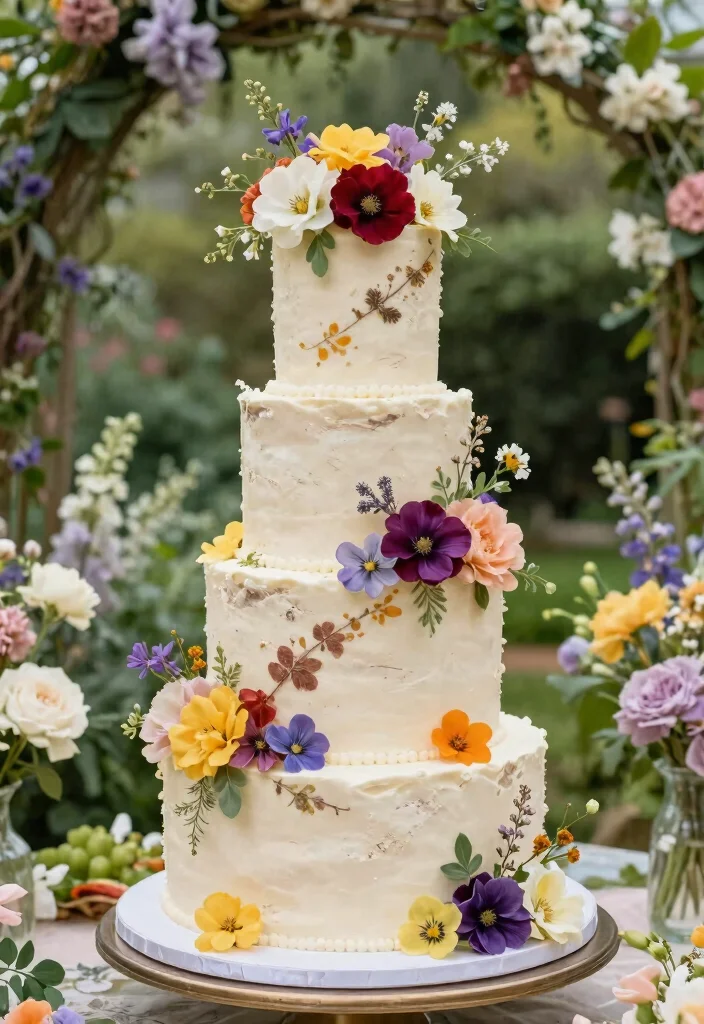 10 Wedding Anniversary Cake Design Ideas for Special Milestones 37 10 Wedding Anniversary Cake Design Ideas for Special Milestones 7. Floral Fantasy 0