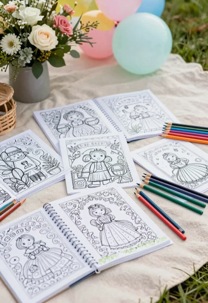 10 Wedding Favor Ideas for Kids That Are Fun and Age Appropriate 3 10 Wedding Favor Ideas for Kids That Are Fun and Age Appropriate 3. Personalised Coloring Books 0