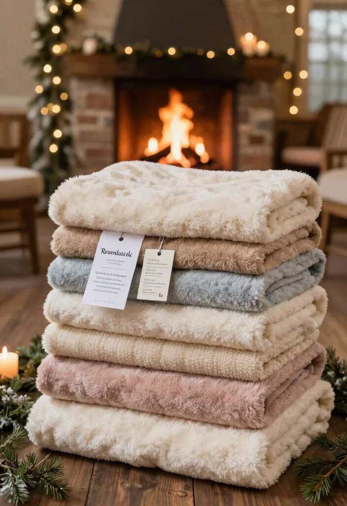 10 Winter Wedding Favor Ideas for Cozy Cold Season Weddings 2 10 Winter Wedding Favor Ideas for Cozy Cold Season Weddings 2. Cozy Blankets 0