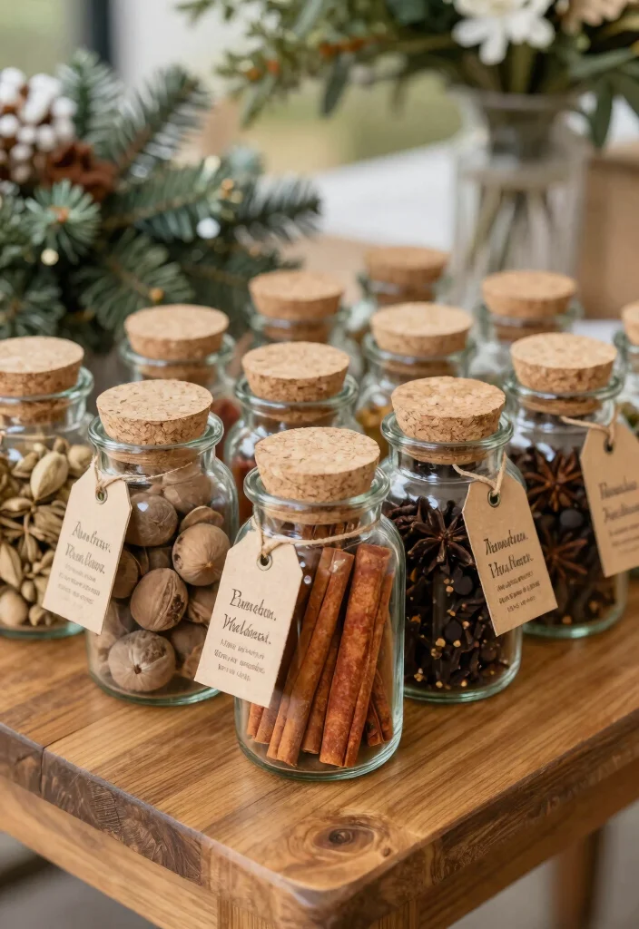 10 Winter Wedding Favor Ideas for Cozy Cold Season Weddings 37 10 Winter Wedding Favor Ideas for Cozy Cold Season Weddings 7. Winter Spice Jars 0