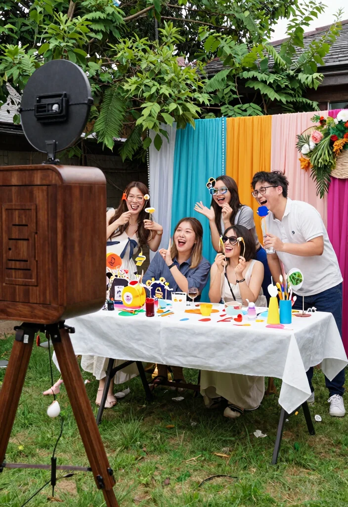 12 Backyard Engagement Party Ideas for Casual Outdoor Celebrations 14 12 Backyard Engagement Party Ideas for Casual Outdoor Celebrations 4. DIY Photo Booth 0