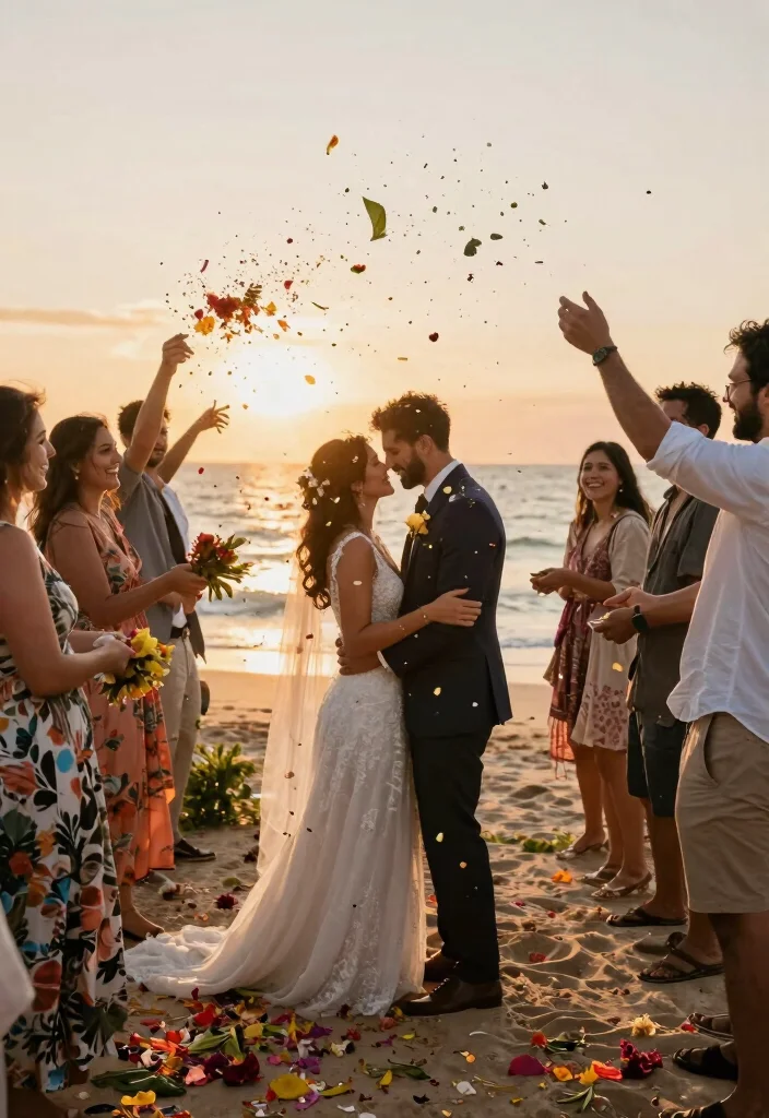 12 Beach Wedding Decoration Ideas for a Coastal Wedding Style 10. Eco Friendly Confetti 0