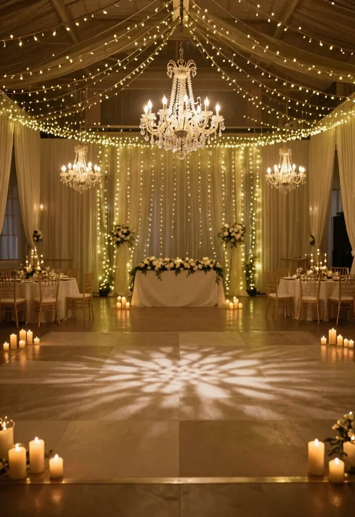 12 Black Wedding Decoration Ideas for Modern and Dramatic Styles 10. Ambient Lighting 0
