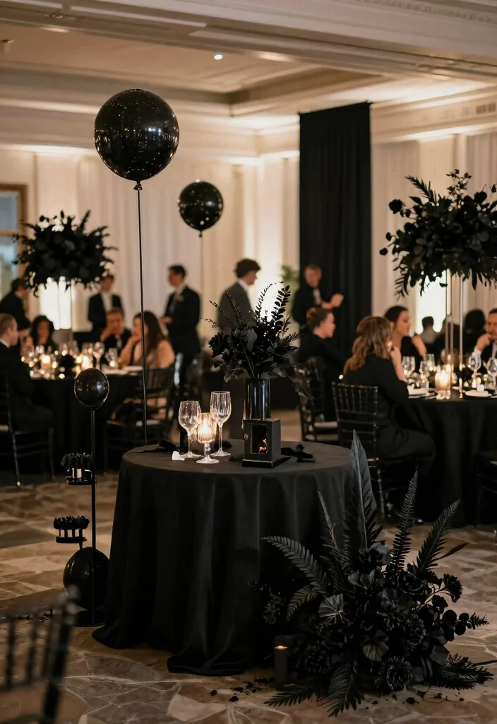 12 Black Wedding Decoration Ideas for Modern and Dramatic Styles Conclusion 0