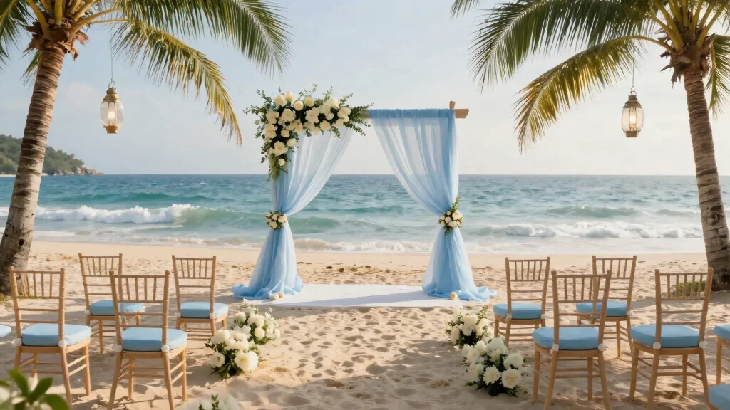 12 Blue Wedding Decoration Ideas for Soft and Elegant Themes