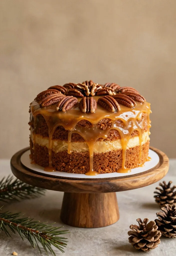 12 Boho Wedding Cake Ideas with Natural and Soft Details 41 12 Boho Wedding Cake Ideas with Natural and Soft Details 11. Rustic Maple Pecan Cake 0