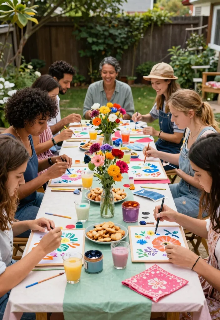 12 Casual Engagement Party Ideas That Feel Relaxed and Fun 6. DIY Craft Party 0