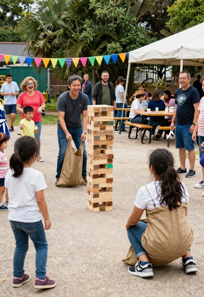 12 Casual Engagement Party Ideas That Feel Relaxed and Fun 9. Outdoor Game Day 0