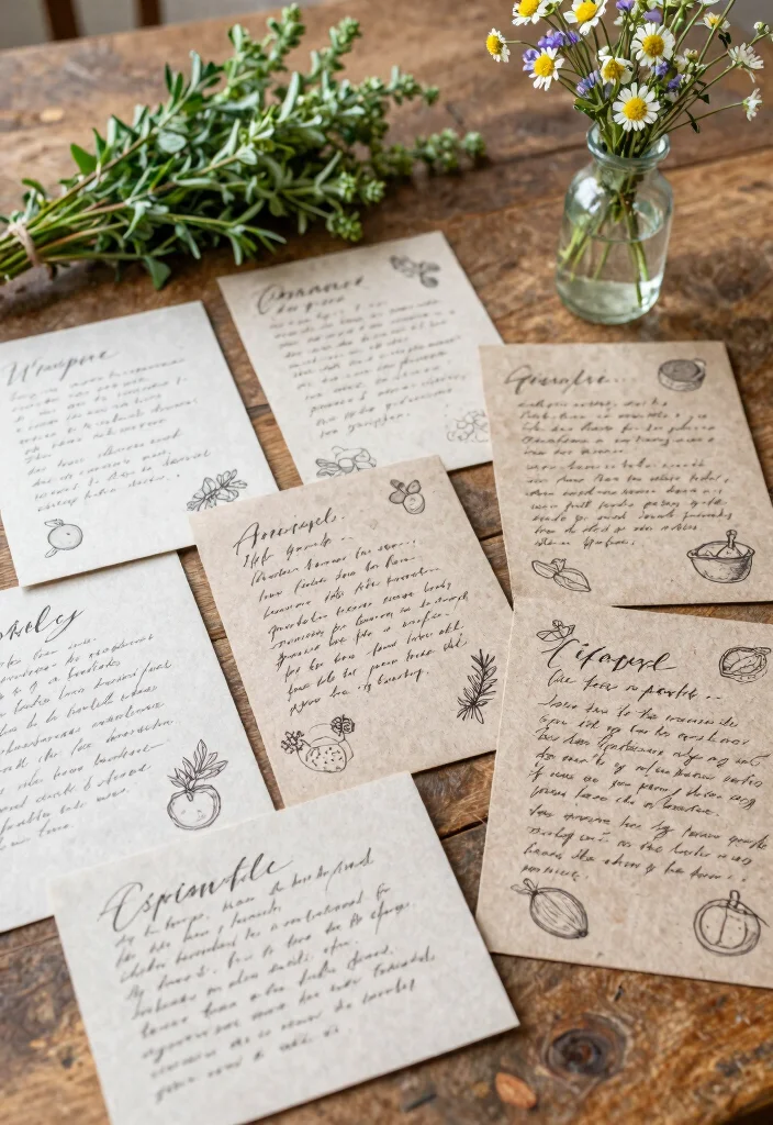 12 Cheap Wedding Favor Ideas That Still Feel Thoughtful 6. Handwritten Recipe Cards 0