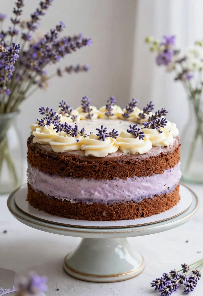 12 Chocolate Wedding Cake Ideas Guests Will Love 62 12 Chocolate Wedding Cake Ideas Guests Will Love 12. Chocolate Lavender Infusion Cake 0