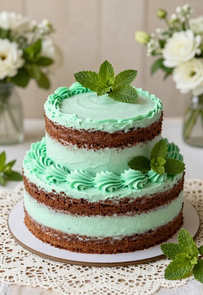 12 Chocolate Wedding Cake Ideas Guests Will Love 23 12 Chocolate Wedding Cake Ideas Guests Will Love 3. Chocolate Mint Fusion 0