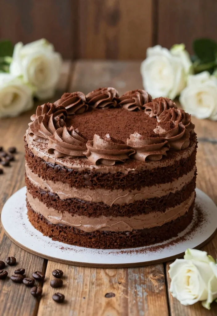 12 Chocolate Wedding Cake Ideas Guests Will Love 34 12 Chocolate Wedding Cake Ideas Guests Will Love 4. Mocha Chocolate Layer Cake 0