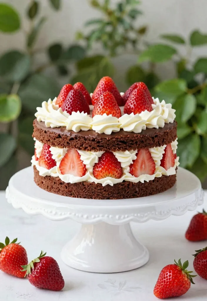 12 Chocolate Wedding Cake Ideas Guests Will Love 49 12 Chocolate Wedding Cake Ideas Guests Will Love 9. Chocolate Strawberry Shortcake 0