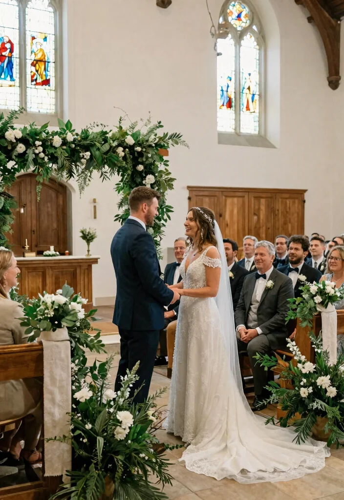 12 Church Wedding Decoration Ideas for Traditional Ceremonies 38 12 Church Wedding Decoration Ideas for Traditional Ceremonies 8. Reusable Ceremony Decor 0