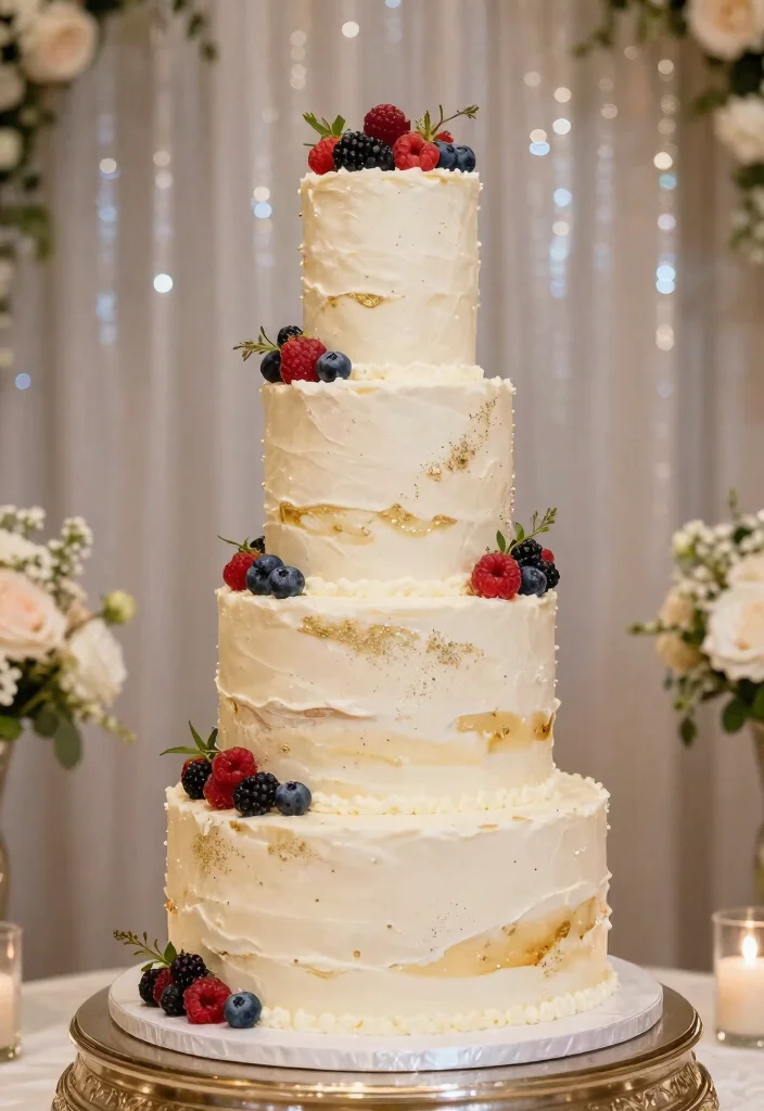12 Classic Wedding Cake Ideas That Never Go Out of Trend 10. Champagne Cake 0