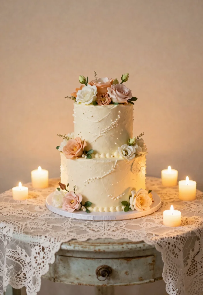 12 Classic Wedding Cake Ideas That Never Go Out of Trend 8. Sweetheart Cake 0