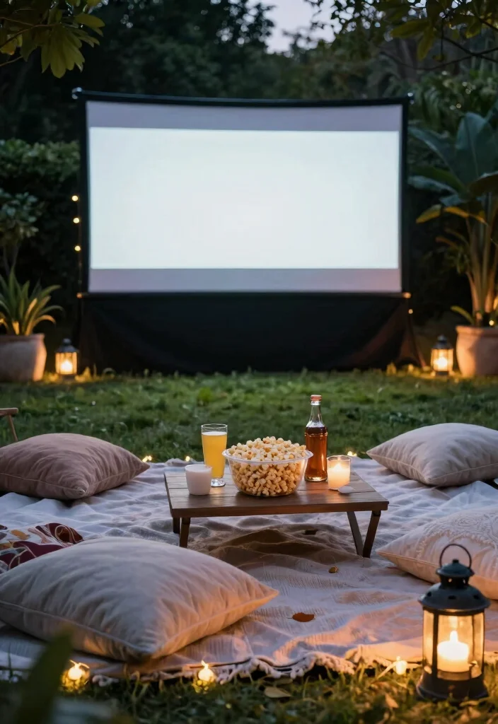 12 Classy Engagement Party Ideas for a Stylish Celebration 62 12 Classy Engagement Party Ideas for a Stylish Celebration 12. Outdoor Movie Night 0