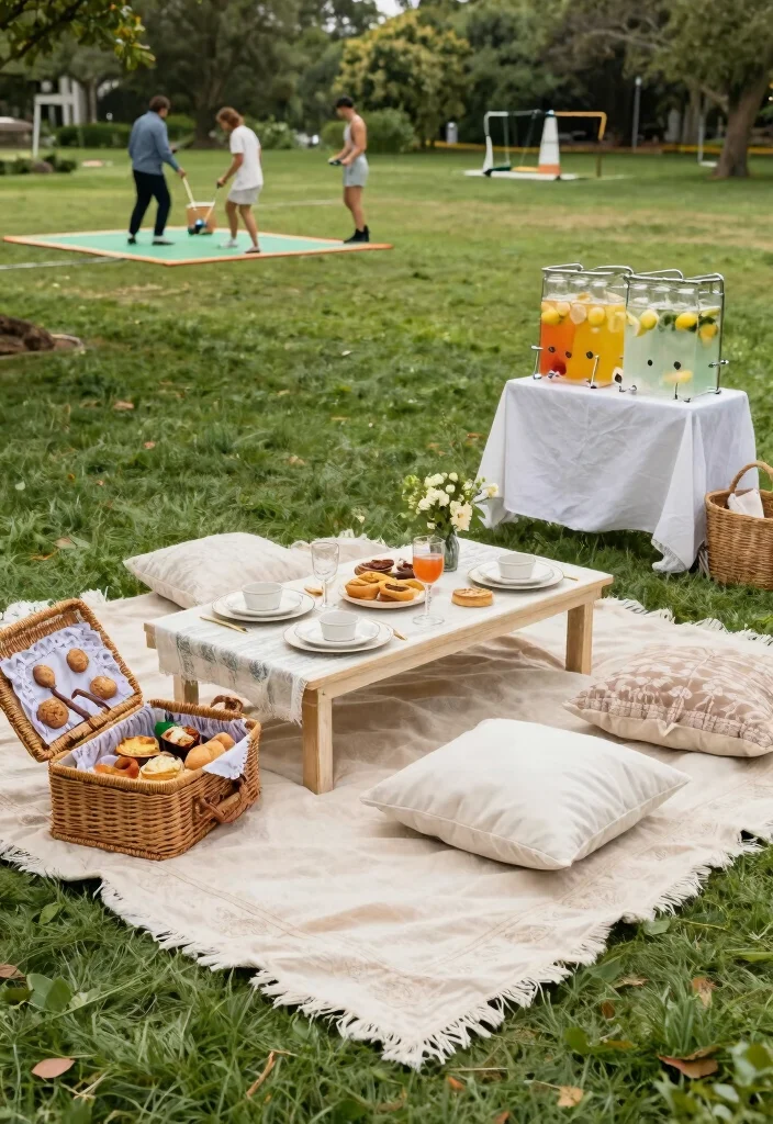 12 Classy Engagement Party Ideas for a Stylish Celebration 25 12 Classy Engagement Party Ideas for a Stylish Celebration 5. Elegant Picnic Affair 0