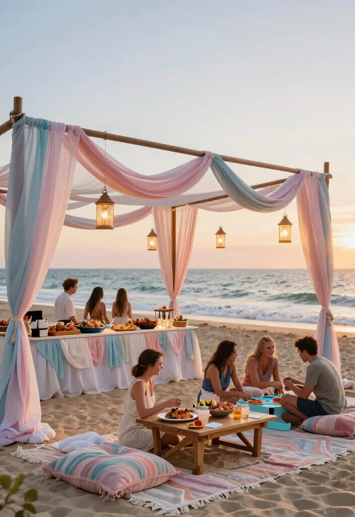 12 Classy Engagement Party Ideas for a Stylish Celebration 28 12 Classy Engagement Party Ideas for a Stylish Celebration 8. Beachfront Bliss 0