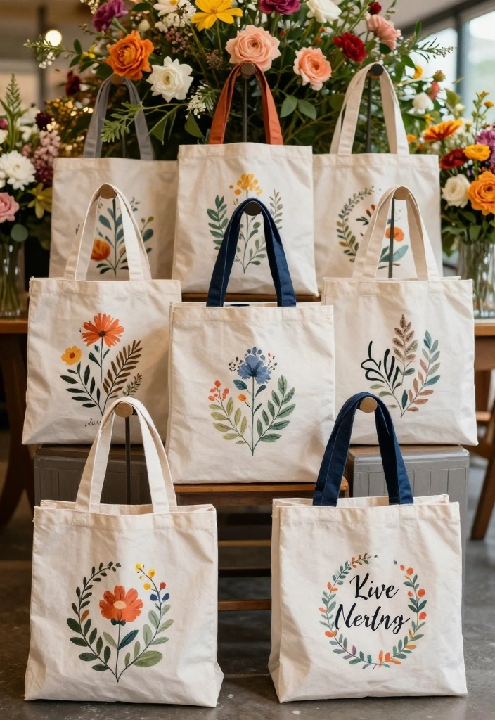 12 Cool Wedding Favor Ideas Guests Will Actually Remember 6. Reusable Tote Bags Practical and Stylish 0