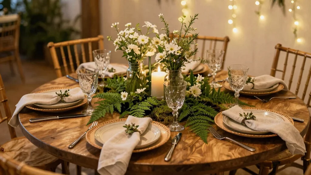 12 Eco-Friendly Wedding Table Decoration Ideas for Round Tables