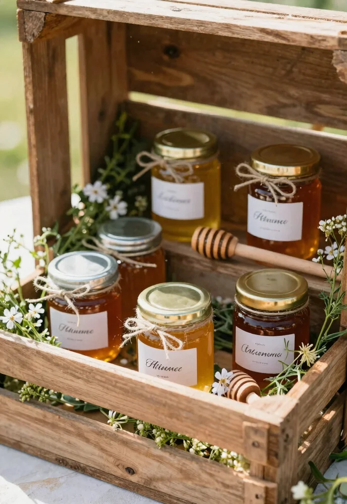 12 Edible Wedding Favor Ideas Guests Will Actually Enjoy 2 12 Edible Wedding Favor Ideas Guests Will Actually Enjoy 2. Personalized Mini Jars of Honey 0