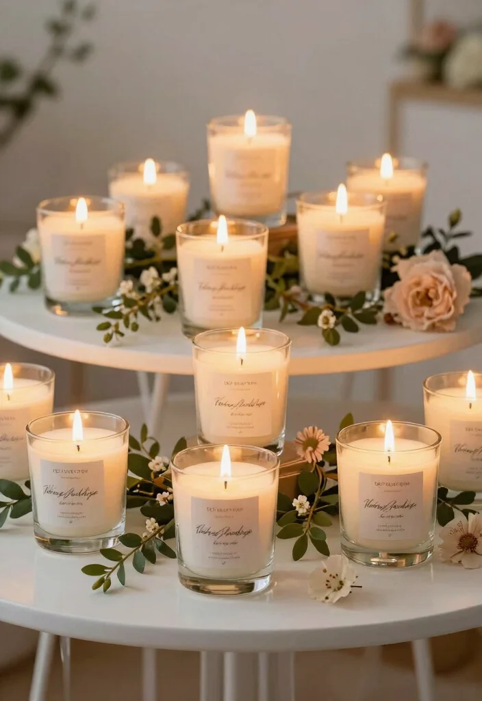12 Elegant Wedding Favor Ideas for Classic and Timeless Weddings 12 12 Elegant Wedding Favor Ideas for Classic and Timeless Weddings 2. Eco Friendly Candles for a Warm Glow 0