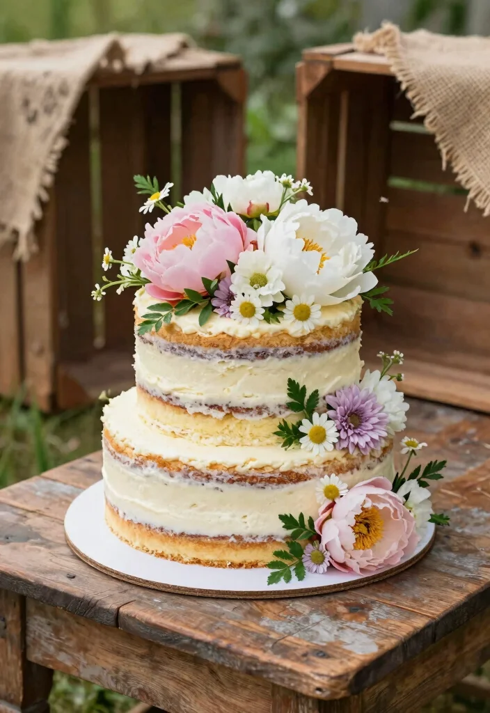 12 Engagement Party Cake Ideas for Any Celebration Style 1 12 Engagement Party Cake Ideas for Any Celebration Style 1. Naked Cakes with Fresh Flowers 0