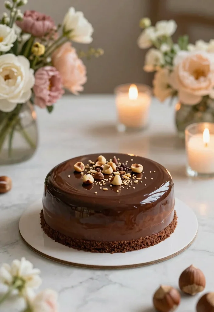 12 Engagement Party Cake Ideas for Any Celebration Style 61 12 Engagement Party Cake Ideas for Any Celebration Style 11. Chocolate and Hazelnut Mousse Cake 0