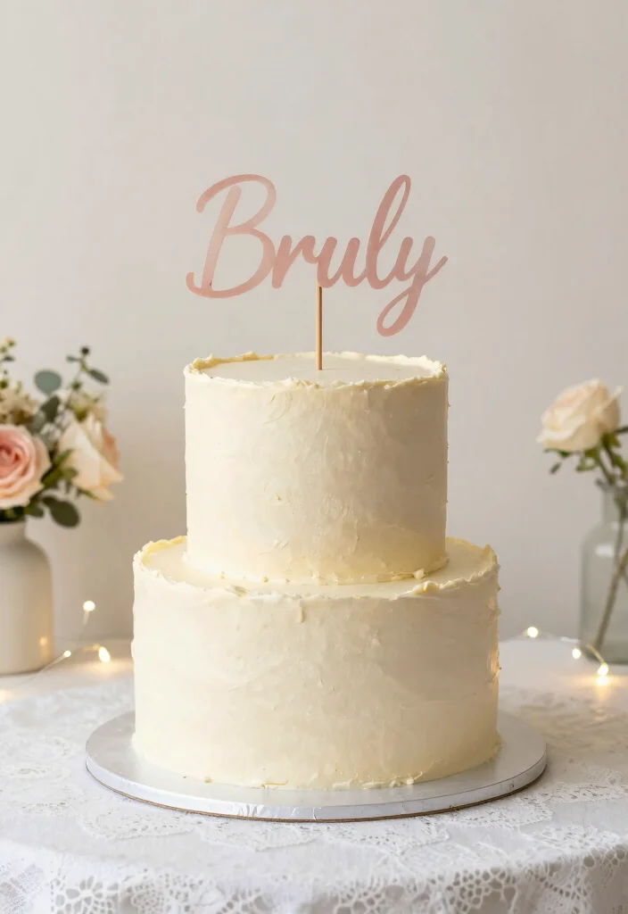 12 Engagement Party Cake Ideas for Any Celebration Style 25 12 Engagement Party Cake Ideas for Any Celebration Style 5. Simple Two Tier Cake 0