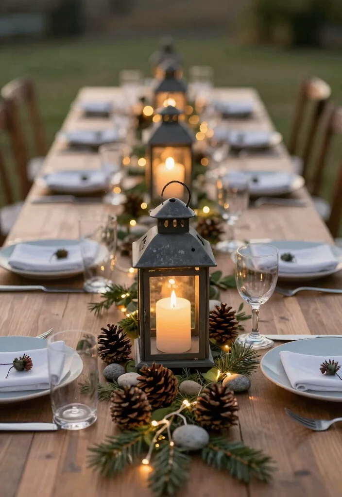 12 Engagement Party Centerpiece Ideas for Stylish Tables 50 12 Engagement Party Centerpiece Ideas for Stylish Tables 10. Nature Inspired Lanterns 0
