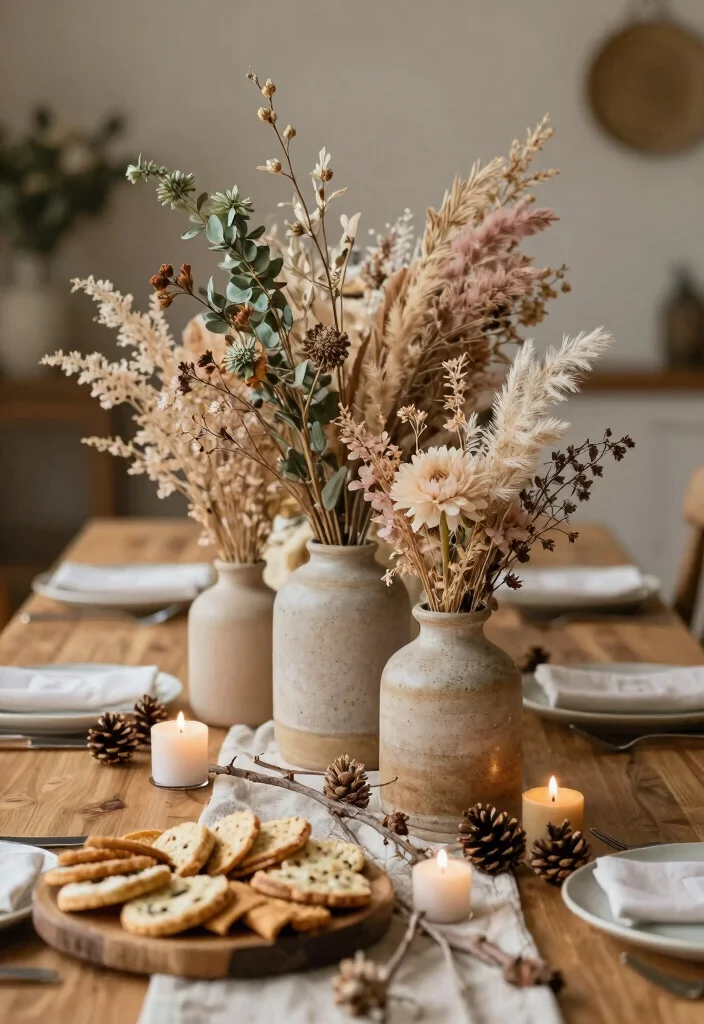 12 Engagement Party Centerpiece Ideas for Stylish Tables 23 12 Engagement Party Centerpiece Ideas for Stylish Tables 3. Dried Floral Arrangements 0