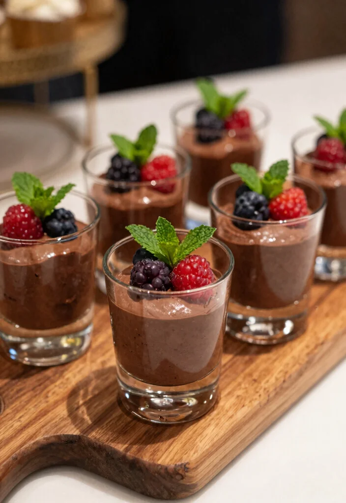 12 Engagement Party Food Ideas Guests Will Love and Remember 41 12 Engagement Party Food Ideas Guests Will Love and Remember 10. Vegan Chocolate Mousse 0