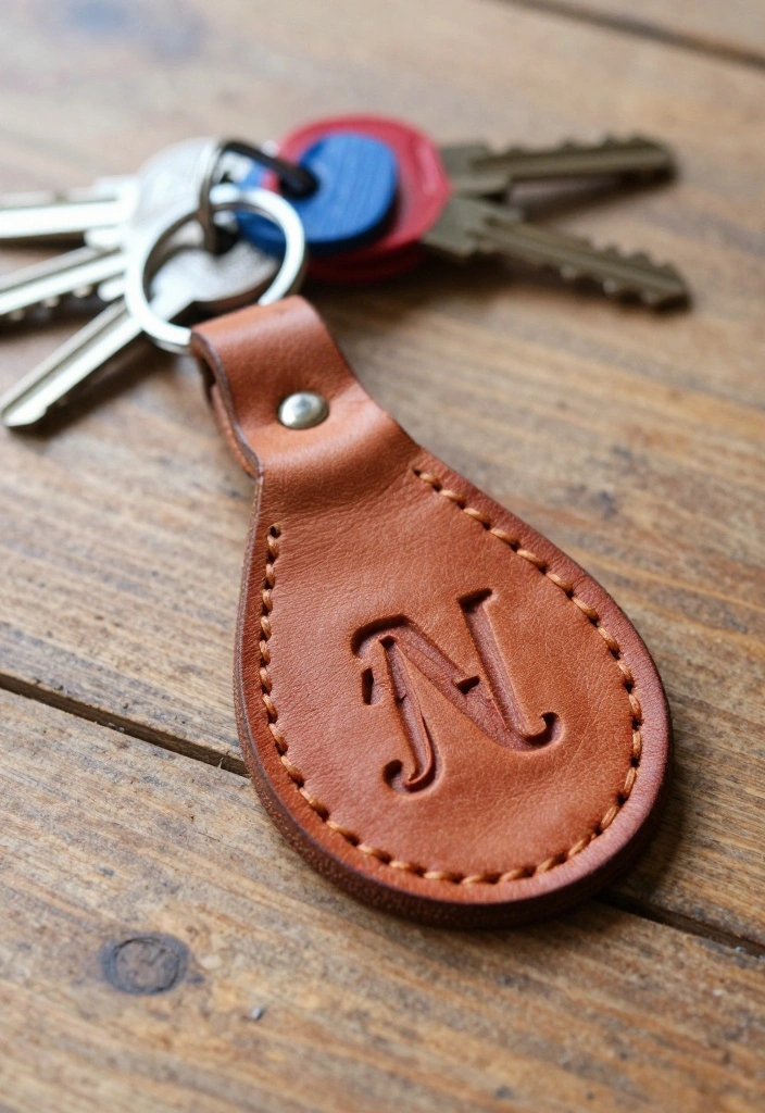 12 Engagement Party Gift Ideas That Feel Thoughtful and Useful 59 12 Engagement Party Gift Ideas That Feel Thoughtful and Useful 9. Upcycled Leather Keychain 0