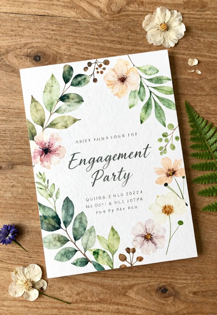 12 Engagement Party Invitation Ideas That Set the Tone Beautifully 1 12 Engagement Party Invitation Ideas That Set the Tone Beautifully 1. Botanical Bliss 0