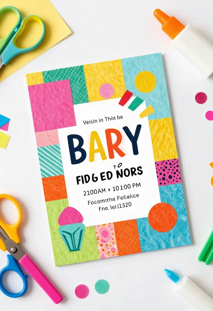 12 Engagement Party Invitation Ideas That Set the Tone Beautifully 49 12 Engagement Party Invitation Ideas That Set the Tone Beautifully 9. Colorful Collage 0