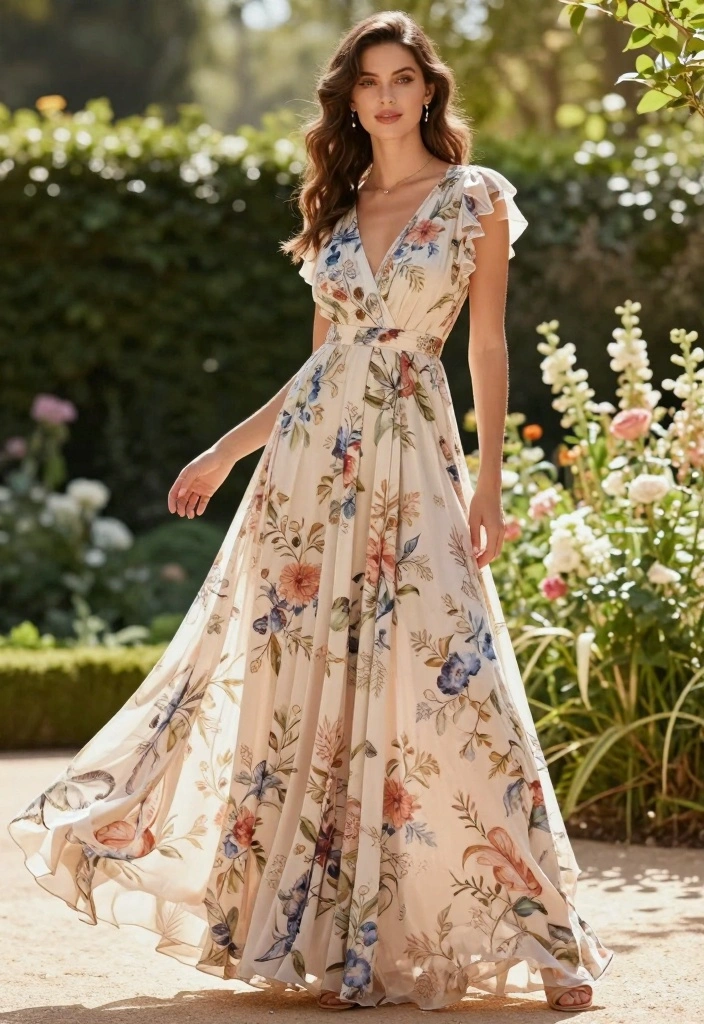 12 Engagement Party Outfit Ideas for Guests and Couples 1 12 Engagement Party Outfit Ideas for Guests and Couples 1. Vintage Floral Maxi Dress 0