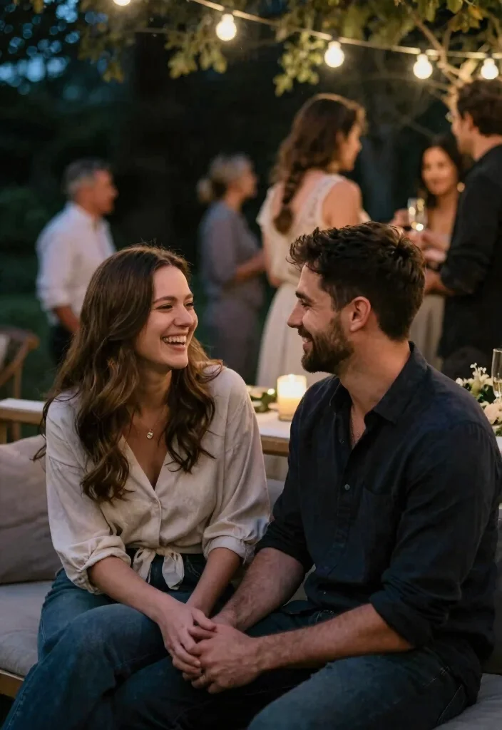 12 Engagement Party Photo Ideas to Capture the Celebration 12. Reflections of Love 0