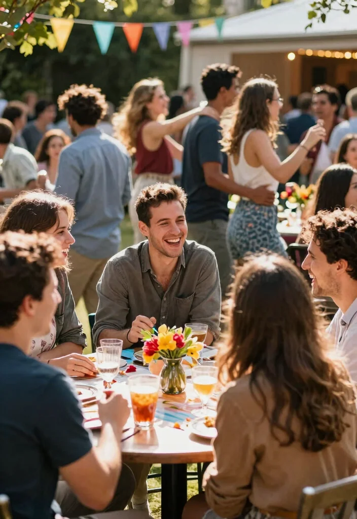 12 Engagement Party Photo Ideas to Capture the Celebration 2. Candid Moments with Friends 0