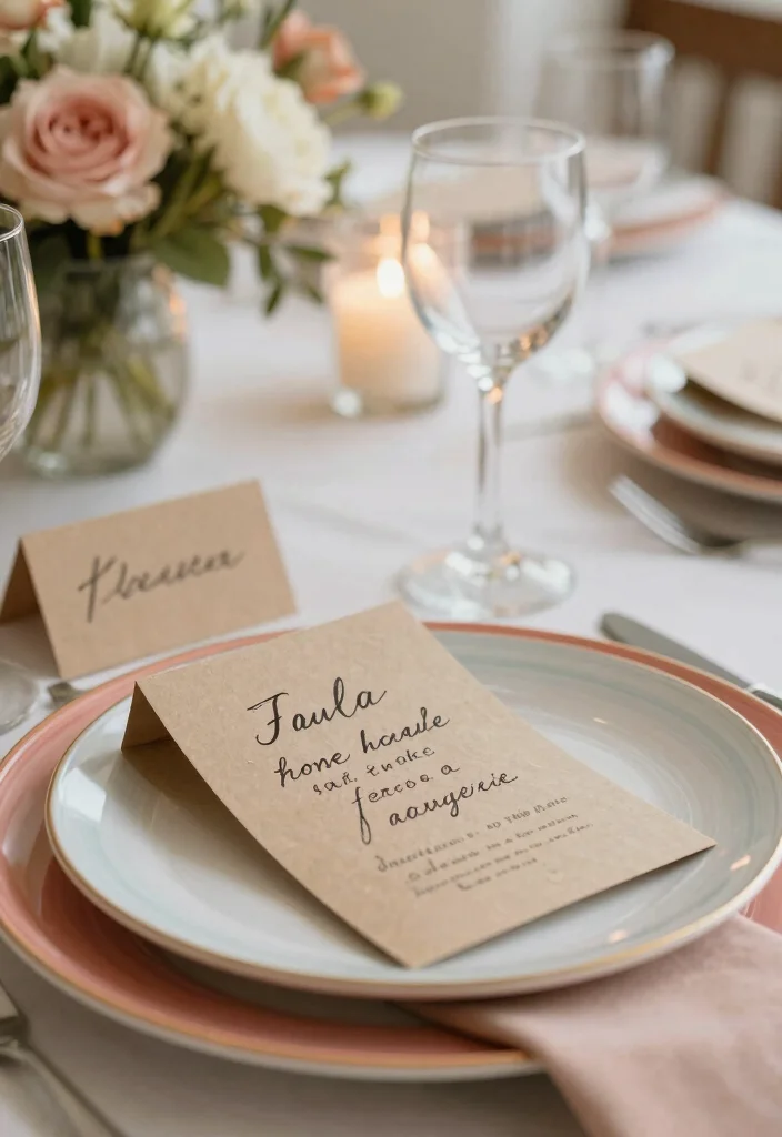 12 Engagement Party Table Decor Ideas That Feel Thoughtful 51 12 Engagement Party Table Decor Ideas That Feel Thoughtful 11. Handwritten Place Cards 0