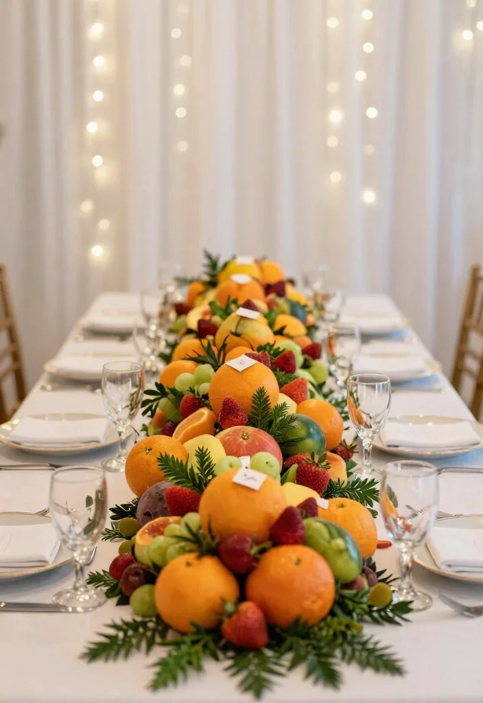 12 Engagement Party Table Decor Ideas That Feel Thoughtful 14 12 Engagement Party Table Decor Ideas That Feel Thoughtful 4. Edible Table Decor 0