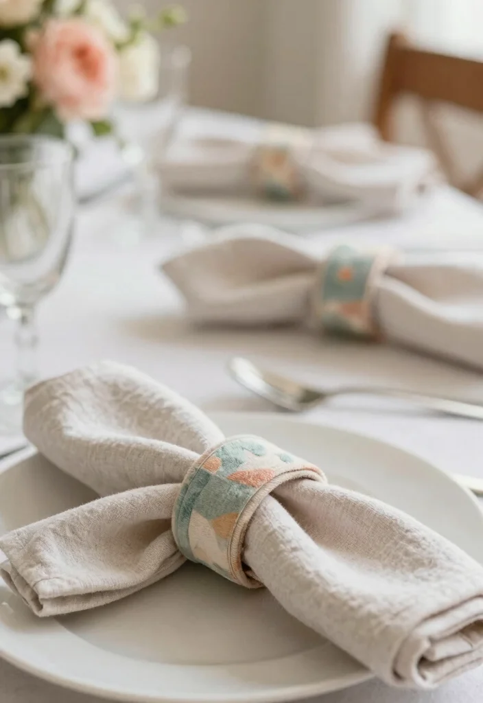 12 Engagement Party Table Decor Ideas That Feel Thoughtful 25 12 Engagement Party Table Decor Ideas That Feel Thoughtful 5. DIY Fabric Napkin Rings 0