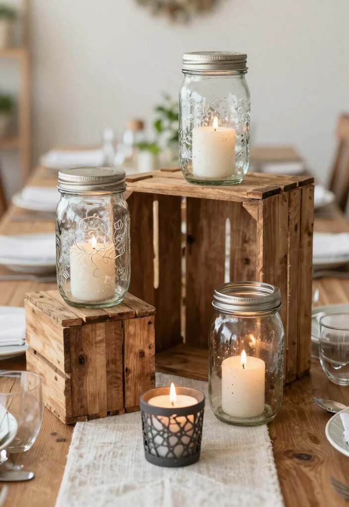 12 Engagement Party Table Decor Ideas That Feel Thoughtful 49 12 Engagement Party Table Decor Ideas That Feel Thoughtful 9. Upcycled Decor Items 0