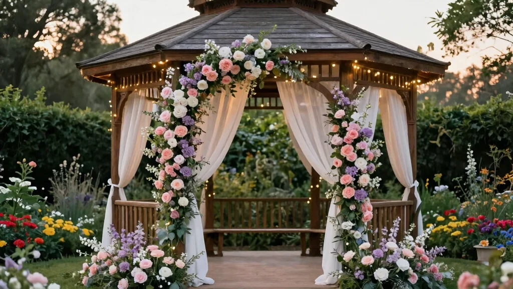 12 Gazebo Wedding Decoration Ideas for Outdoor Garden Weddings
